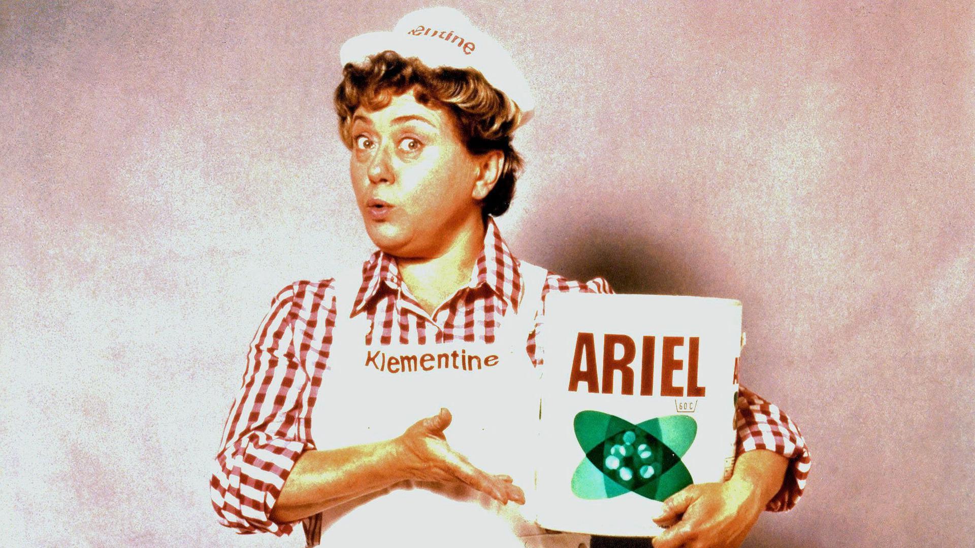 Seit 1968 wirbt die "Wasch-Expertin der Nation" und eine der bekanntesten Werbekultfiguren Deutschlands für Ariel und damit für "Wäsche, die nicht nur sauber, sondern rein ist". Foto: Ariel; Abdruck honorarfrei bei Quellenangabe.