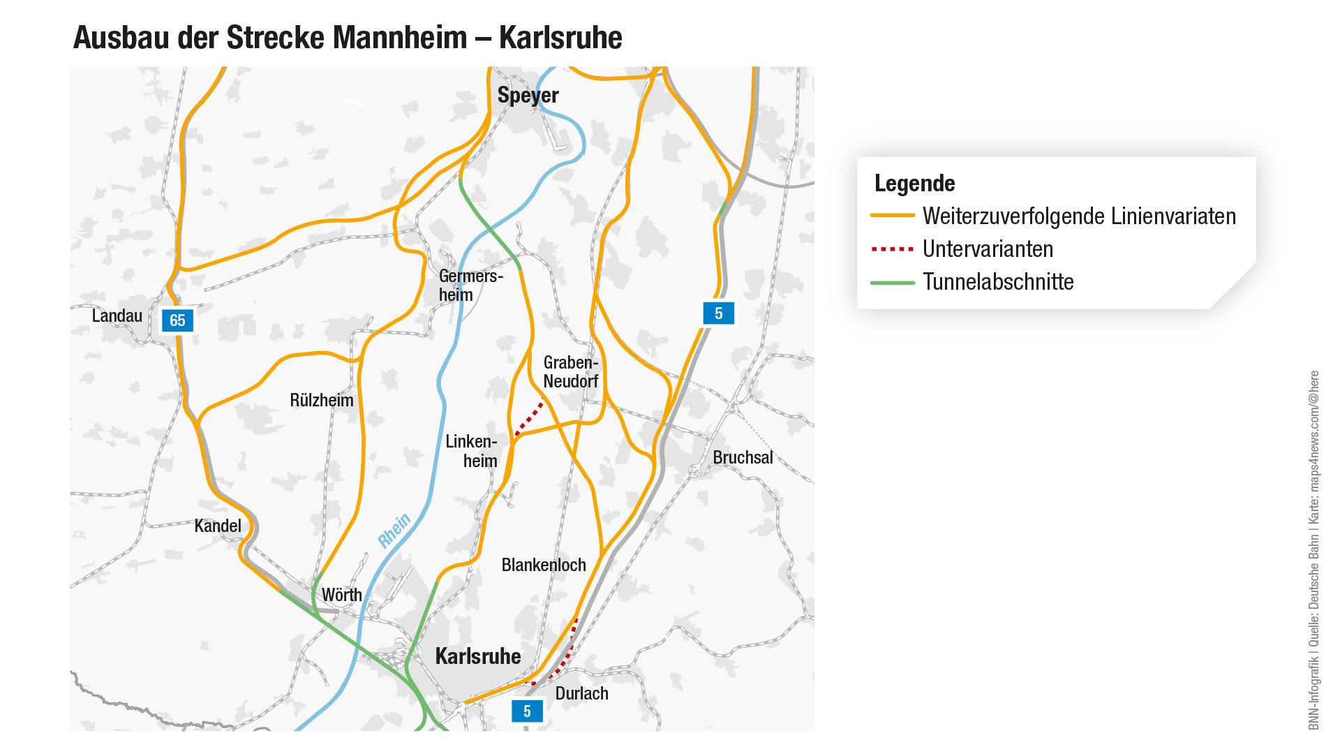 Ausbau der Strecke Mannheim – Karlsruhe