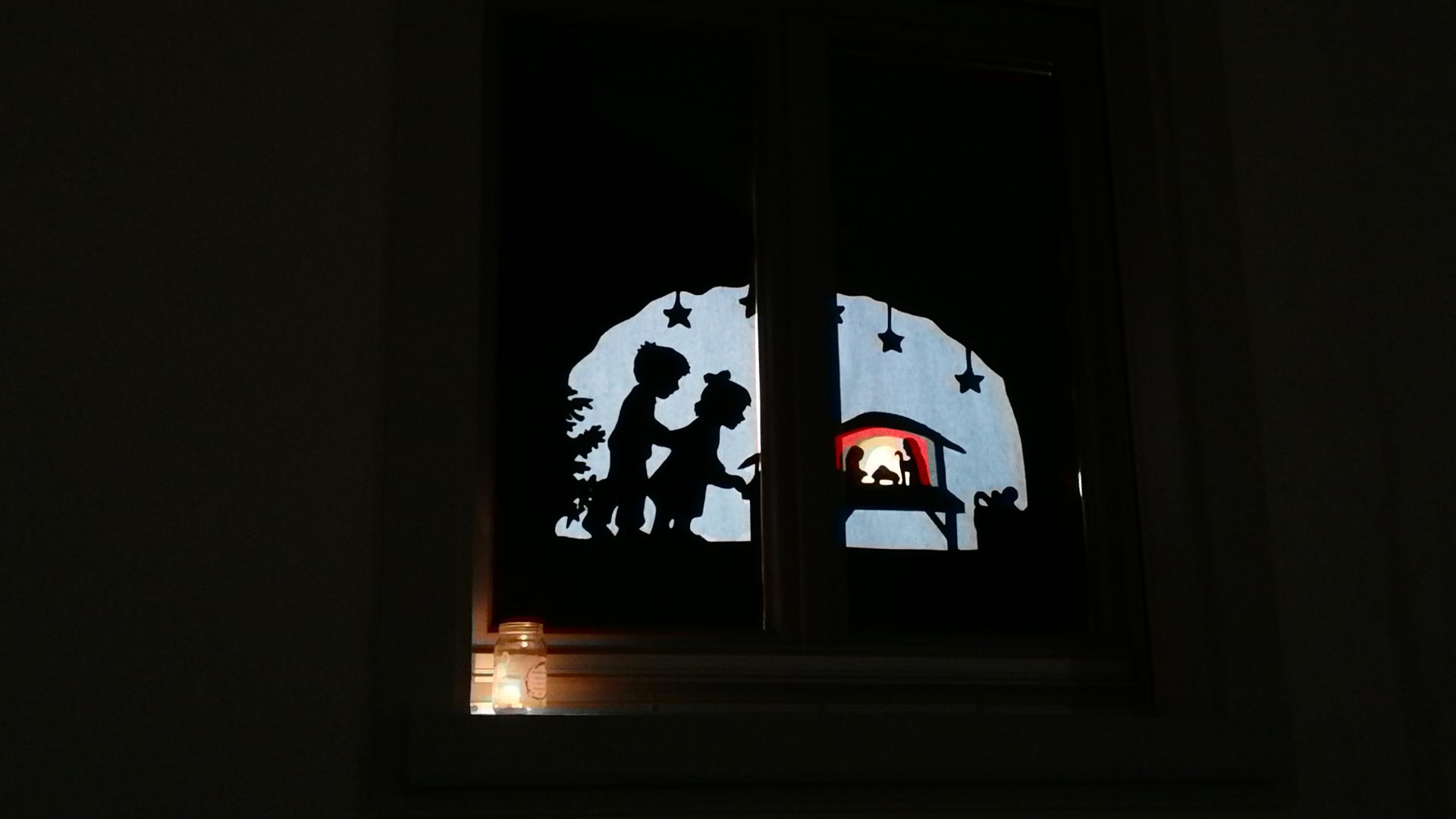 Adventsfenster von Familie Ertle in Weiherfeld