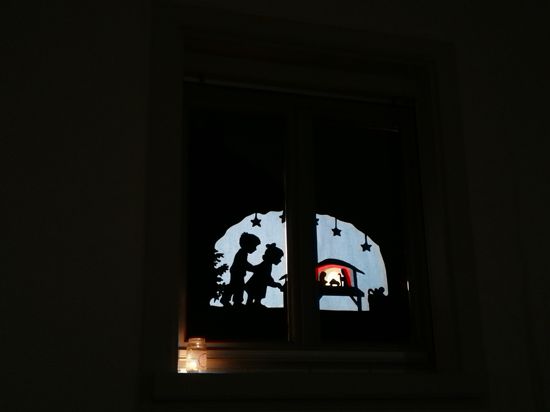 Adventsfenster von Familie Ertle in Weiherfeld