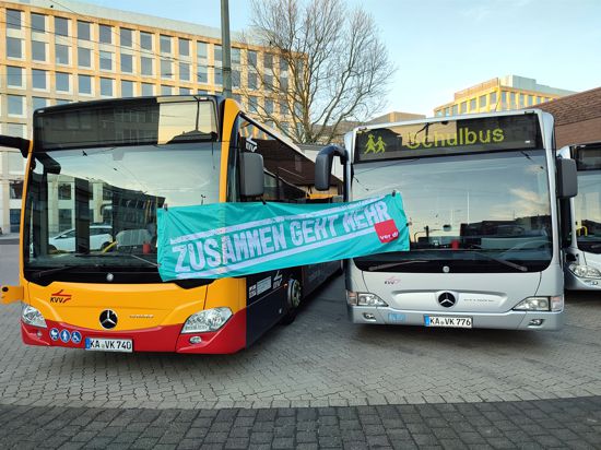 In der Region Karlsruhe ist der Busverkehr eingeschränkt.