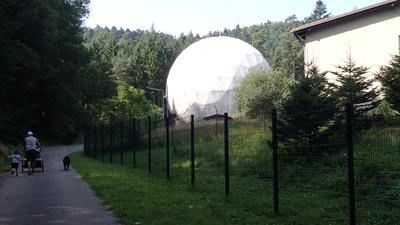 „Golfball“ im Wald bei Pleisweiler-Oberhofen