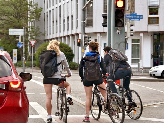 Radfahrer in Karlsruhe