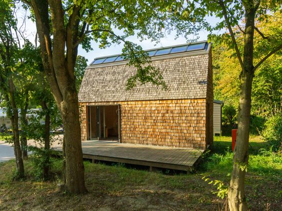 Das Tiny House auf dem Campingplatz in Durlach wurde von den Architekturstudentinnen Merve Simsek und Mena Ghaly entworfen. 