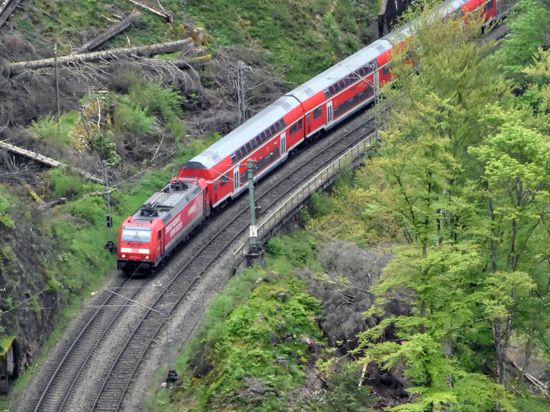 Die Schwarzwaldbahn fährt durch den Schwarzwald