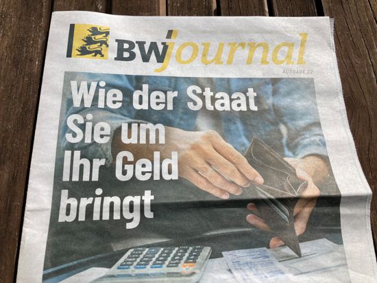 Die Broschüre „BW-Journal“ der AfD-Landtagsfraktion. 