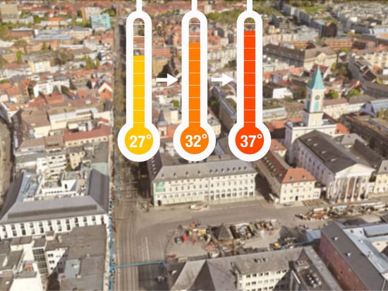 Je nach Verlauf des Klimawandels könnte es in Karlsruhe deutlich heißer werden.