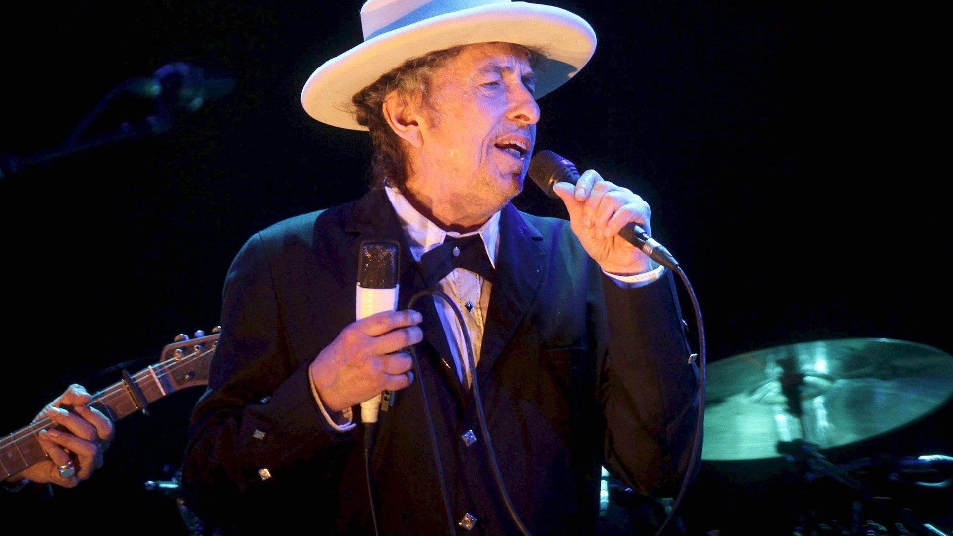 US-Rocksänger Bob Dylan bei einem Konzert am 14.07.2012 in Benicassim (Spanien).