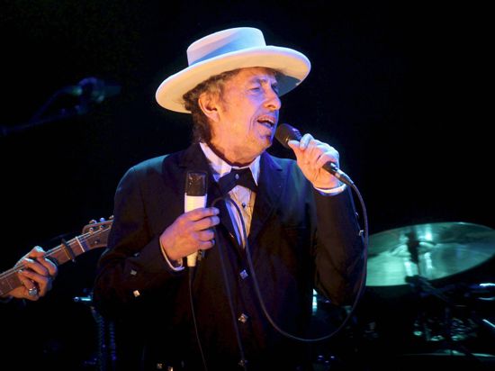 US-Rocksänger Bob Dylan bei einem Konzert am 14.07.2012 in Benicassim (Spanien).