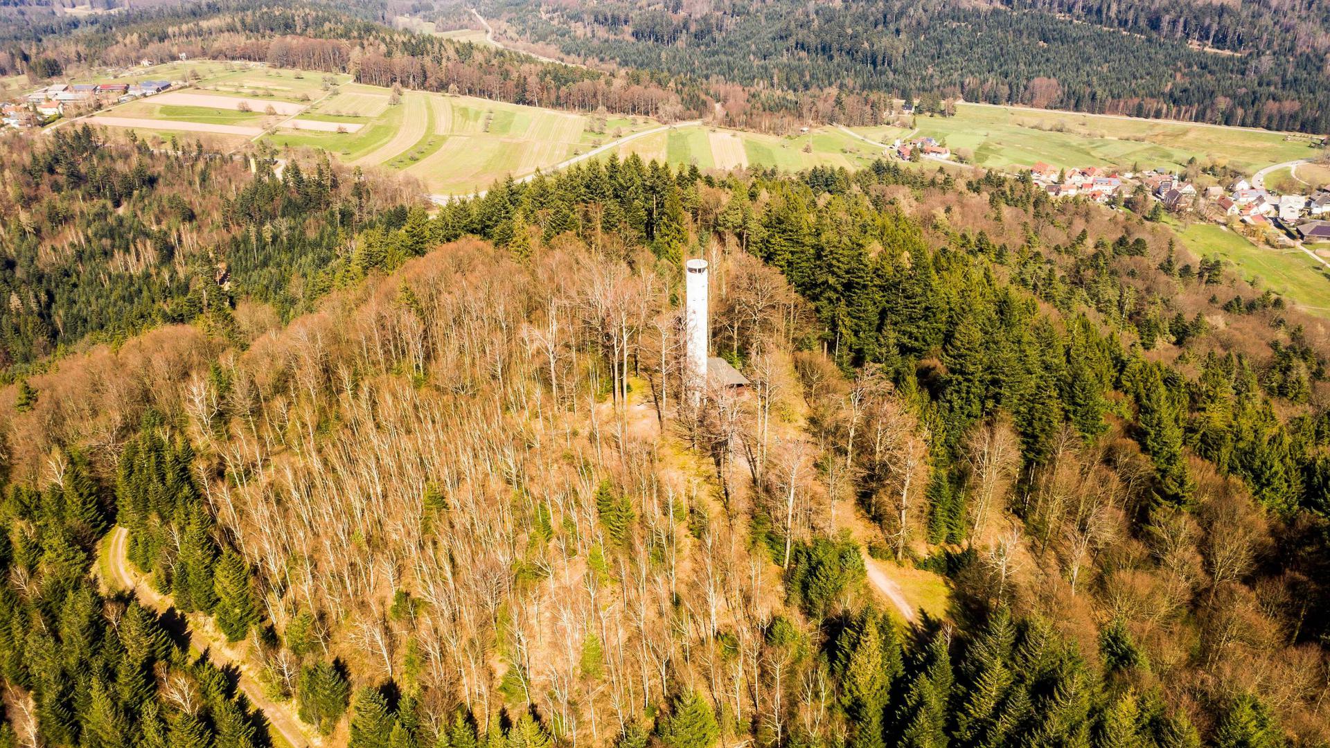 Mahlbergturm bei Gaggenau-Freiolsheim und Moosbronn, gehört zur Gemarkung Malsch-Völkersbach