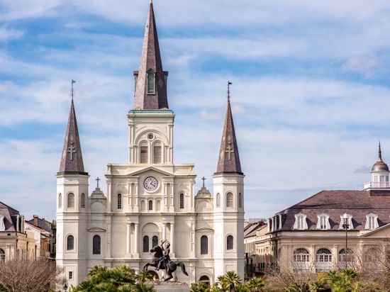 Die Kathedrale St. Louis im französischen Viertel von New Orleans 