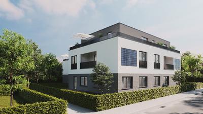 Visualisierung der neuen Gebäude der Alba-Baugenossenschaft in der Adolf-Kolping-Straße