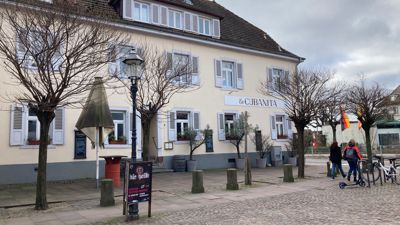 Blick auf Gasthaus „La Cubanita“ in Ettlingen