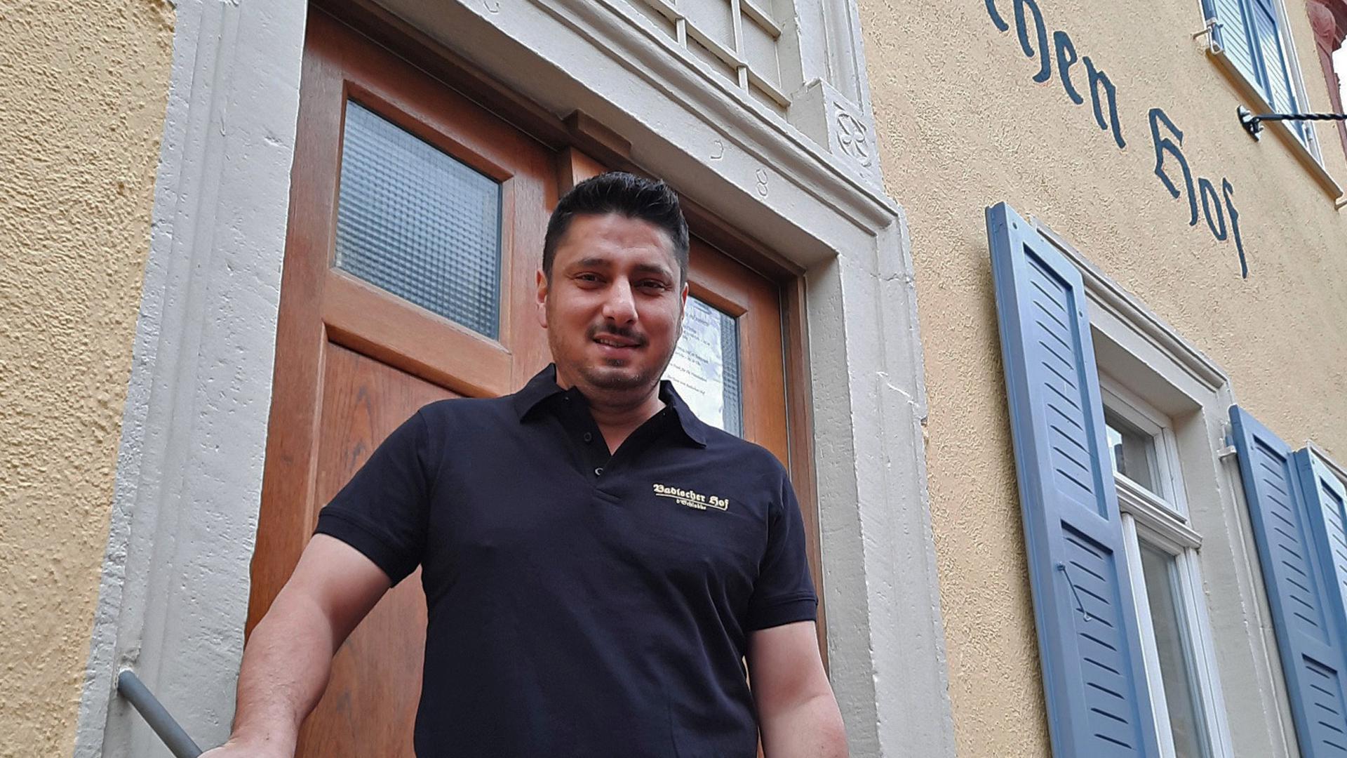 Deniz Cinoglu (40) ist Geschäftsführer des Badischen Hofs in Ettlingen. Außerdem gehört ihm das „Aposto“ in Karlsruhe.