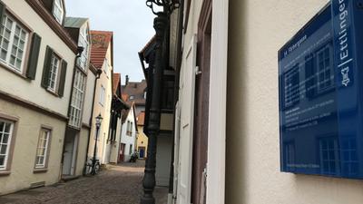 Punkt Nummer 14: In der Färbergasse in Ettlingen lebten einst jüdische Familien.