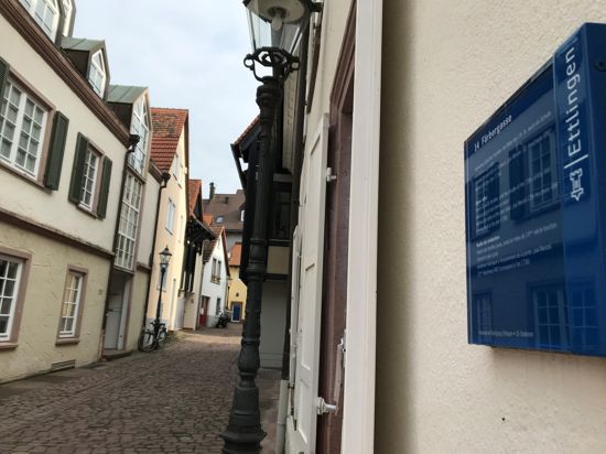 Punkt Nummer 14: In der Färbergasse in Ettlingen lebten einst jüdische Familien.