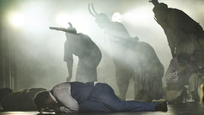Szene aus der Oper „Der Freischütz“ bei den Schlossfestspielen Ettlingen 2023                    
