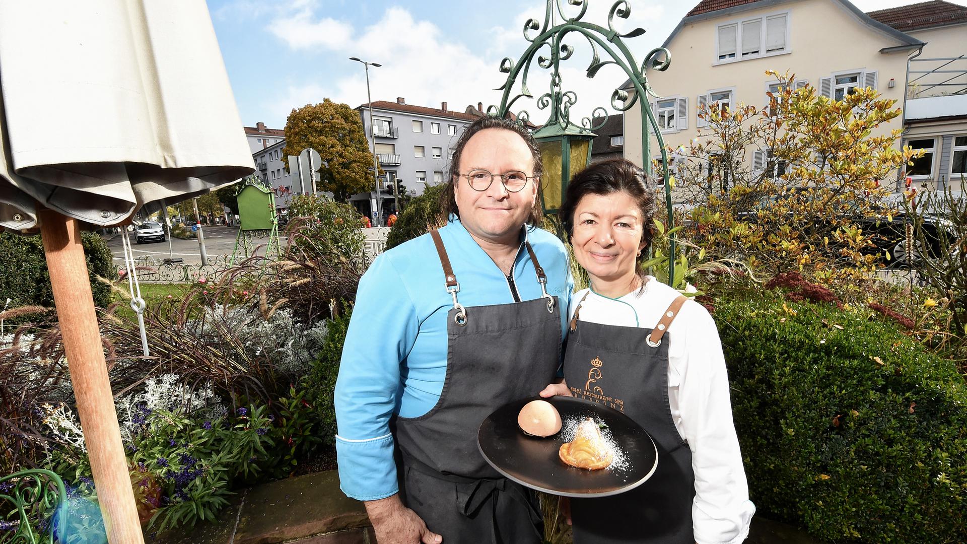 23.10.2021 Ralph Knebel mit Frau Jasmina vom Restaurant Erbprinz