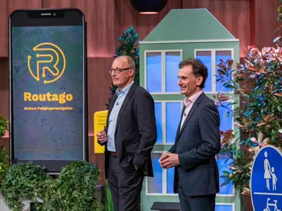 Warben im TV für ihre Geschäftsidee: Gerd Güldenpfennig (links) und Stefan Siebert von der Firma Routago aus Ettlingen.