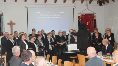 Der Sängerbund Schöllbronn – hier bei der Matinee zum 150-jährigen Bestehen im Jahr 2018