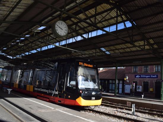 Von wegen Streik: Am Montag fahren die Stadtbahnlinien S1 und S11 in Ettlingen regulär.