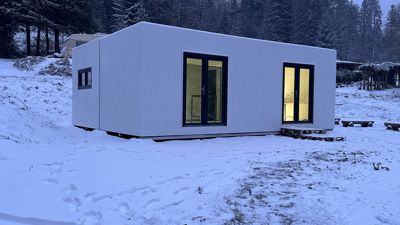 Tiny Haus im Schnee