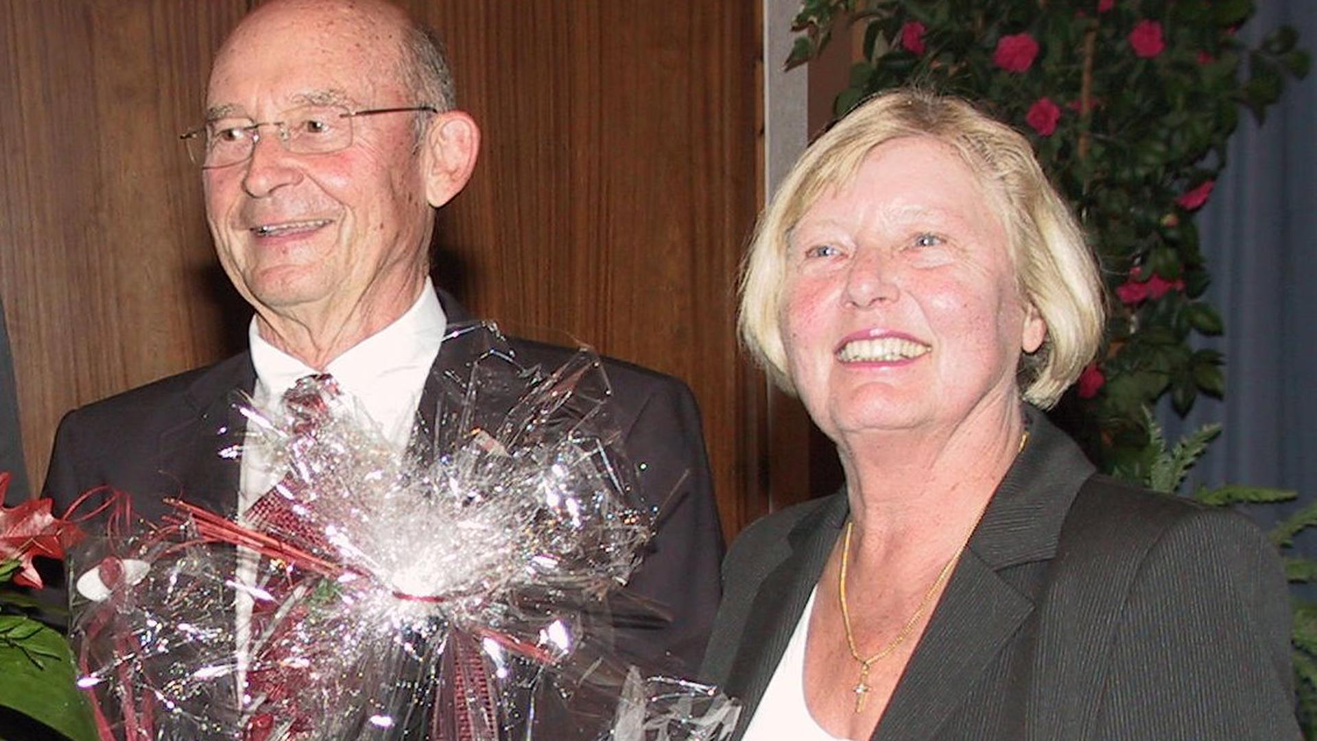 Ein Vorbild: Gerhard Westenberger war auch nach vielen Jahren als Bürgermeister in Dobel beliebt und geschätzt. Hier mit seiner Frau Sigrid bei der Dankesfeier zu seinem 75. Geburtstag.