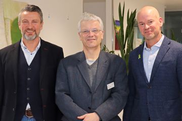 Von links Jörg Schwarzer, Matthias Weisbrod, Philipp Thomann