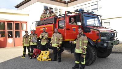 Mit dem geländegängigen Sonder-Tanklöschfahrzeug Wald ist die Feuerwehr Malsch auch für Vegetationsbrände gut ausgerüstet. 