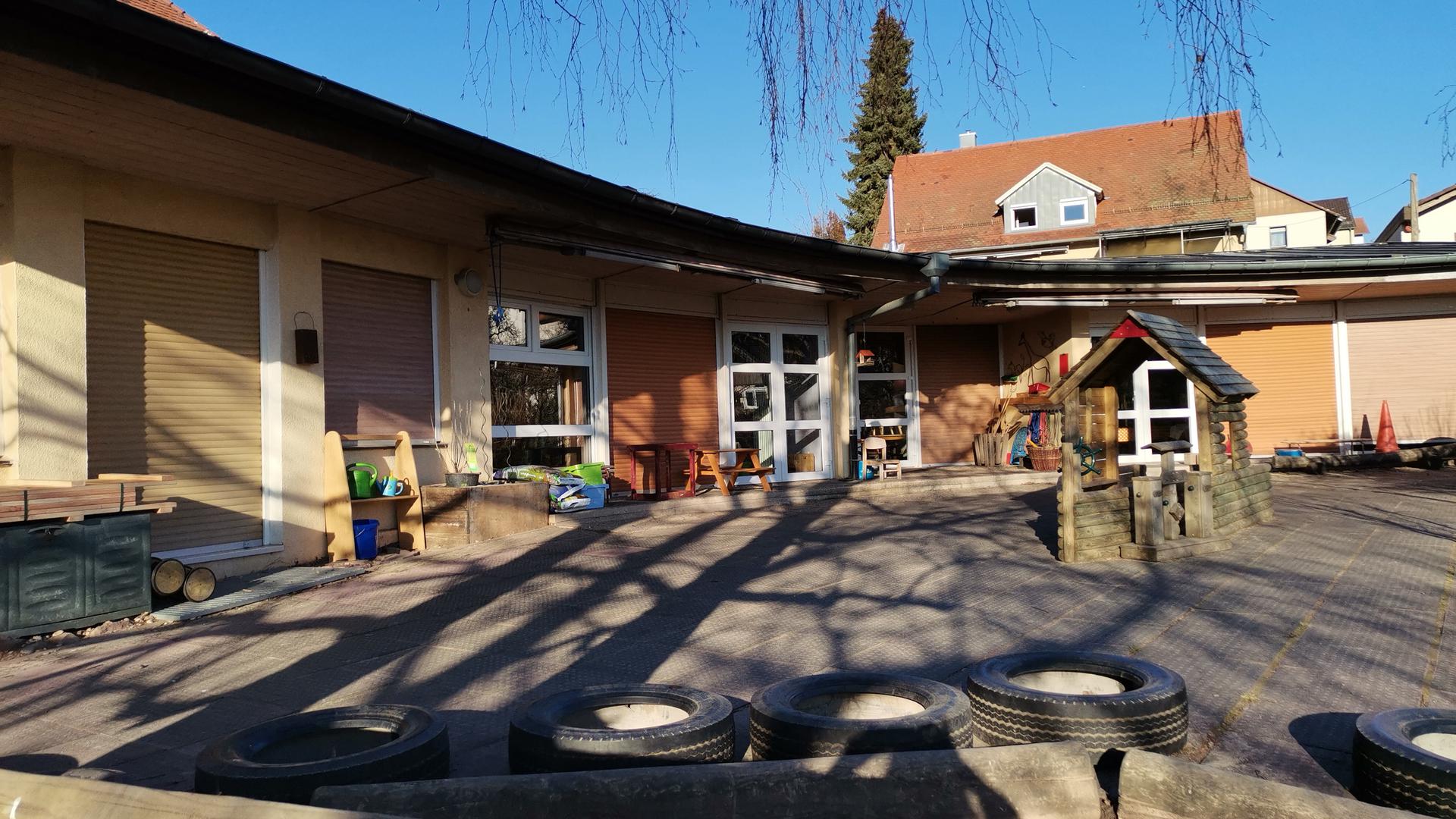 Außenansicht des Kindergartens St. Bernhard in Waldbronn-Etzenrot.