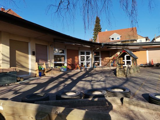 Außenansicht des Kindergartens St. Bernhard in Waldbronn-Etzenrot.
