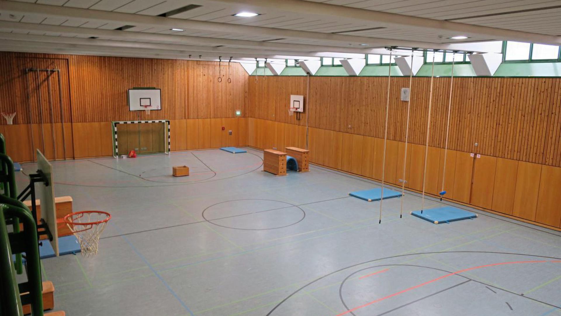 Die Sporthalle des SBBZ in Neckargemünd.