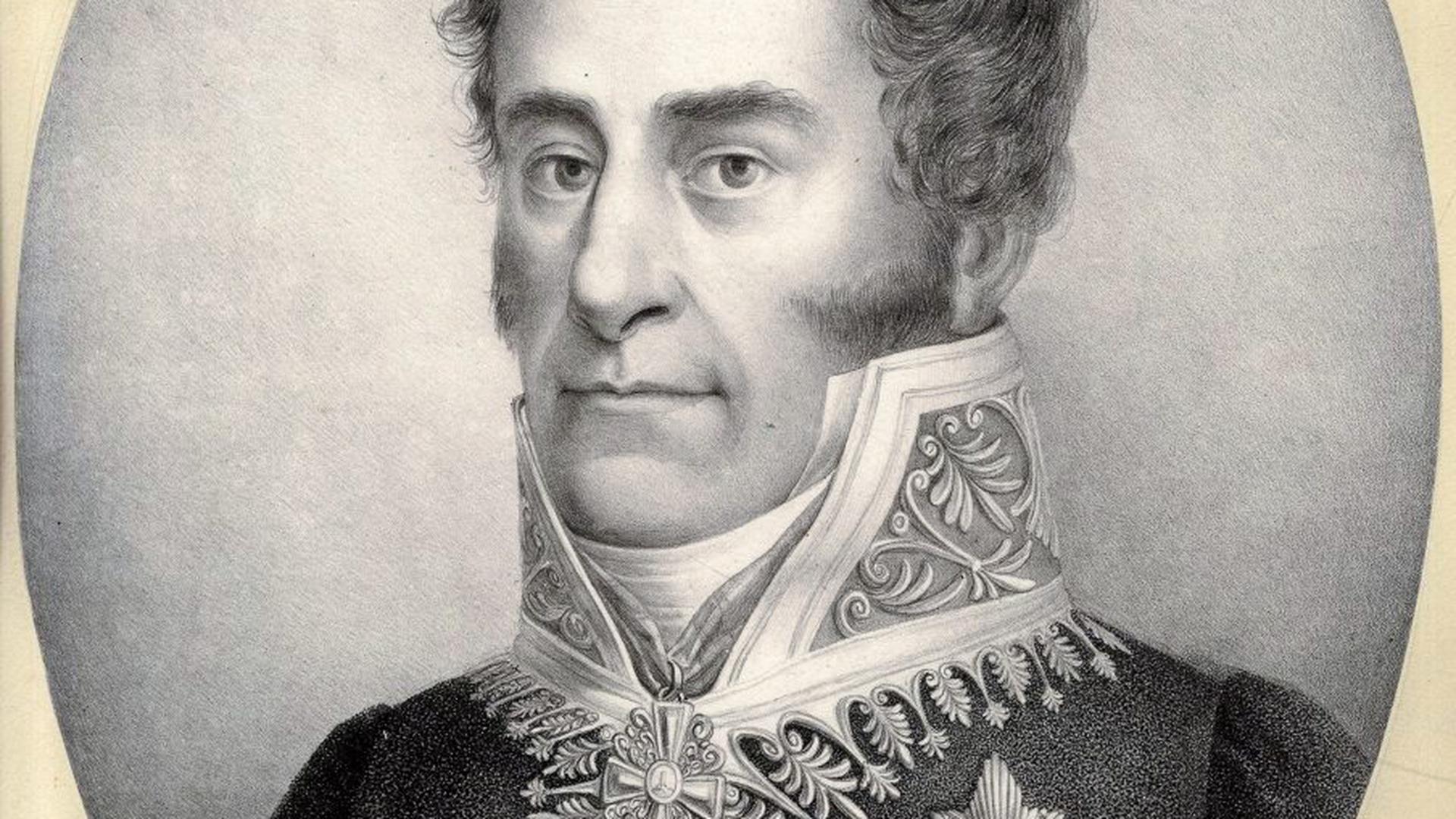 Gesandter des Großherzogs Ludwigs I. in Karlsbad: Wilhelm Ludwig von Berstett.