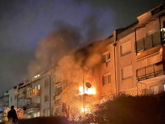 Feuer Wohnungen Karlsruhe-Oberreut