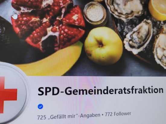Titelbild der SPD-Gemeinderatsfraktion auf Facebook - Granatapfel, Austern, Bananen.