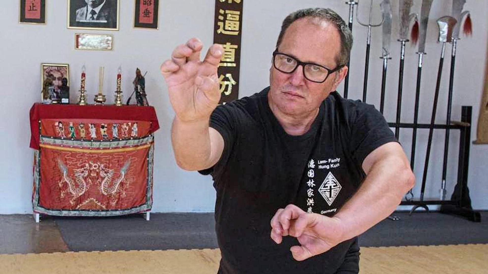 Gewinnt Wettkämpfe in China: Andreas Garski lehrt in seiner Karlsruher Schule eine der ursprünglichsten und bodenständigsten Formen des Kung-Fu.