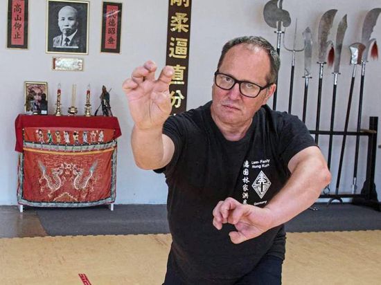 Gewinnt Wettkämpfe in China: Andreas Garski lehrt in seiner Karlsruher Schule eine der ursprünglichsten und bodenständigsten Formen des Kung-Fu.