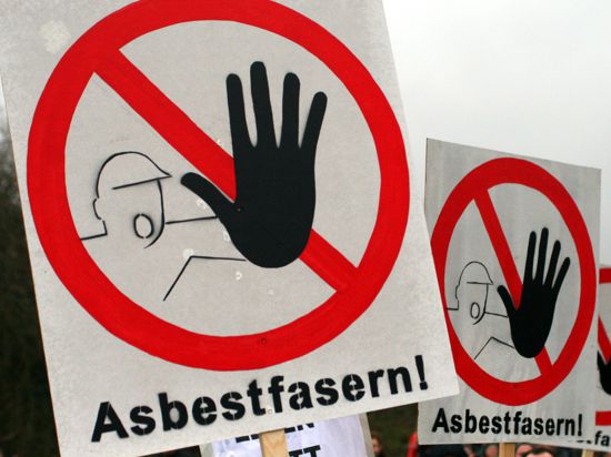 Achtung Asbest Schilder