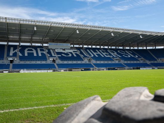 Neue Eindrücke von der Wildparkstadion-Baustelle in Karlsruhe.