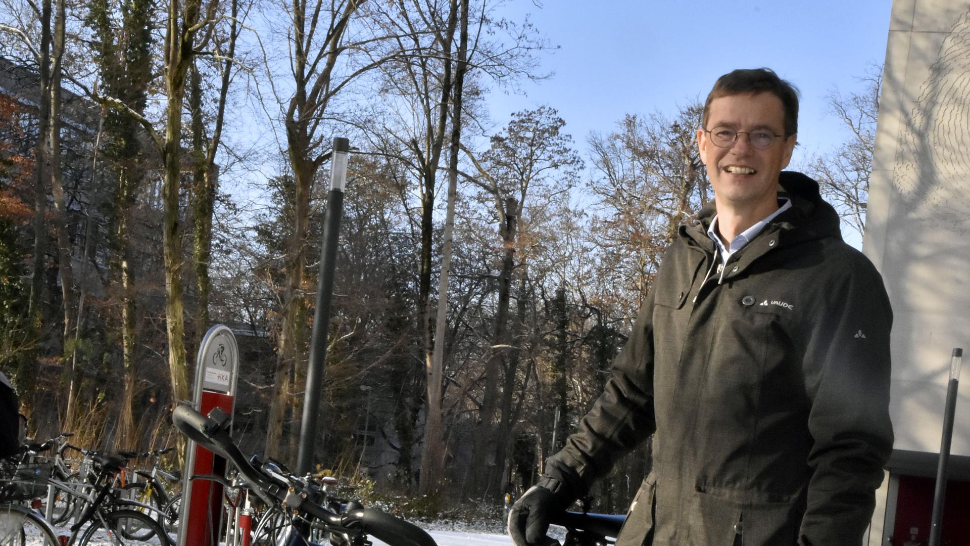 Beste Bedingungen zum Forschen: Christian Holldorb und sein Team untersuchten in den vergangenen zwei Wintern die Situation für Radfahrer in den kalten Monaten.