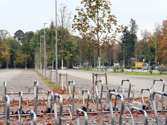   Birkenparkplatz beim KSC-Stadion,    -