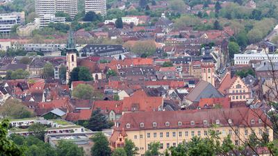 Durlacher Altstadt vom Turmberg