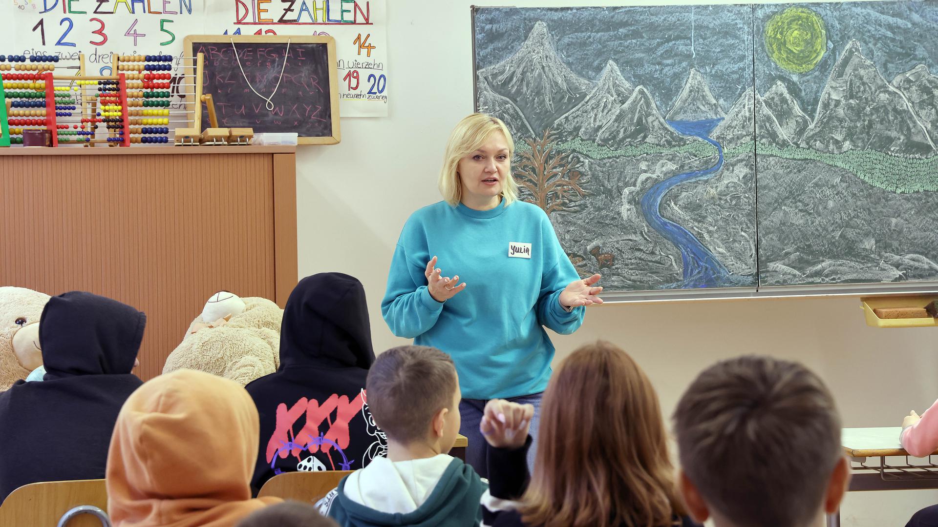 Ukrainische Schulpsychologin Yulia Machenko