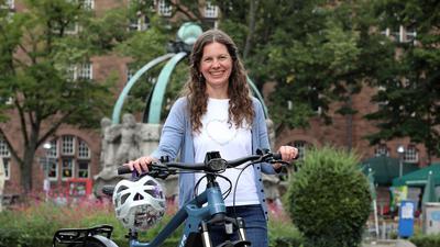 In der Stadt und im Land engagiert: Kristine Simonis sitzt im Landesvorstand des ADFC und setzt sich vor allem für guten Radtourismus ein.