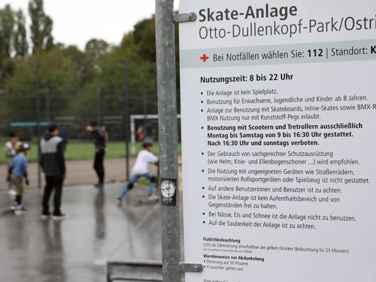 In der Skateranlage im Otto-Dullenkopf Park herrscht zu bestimmten Zeiten Rollerverbot.