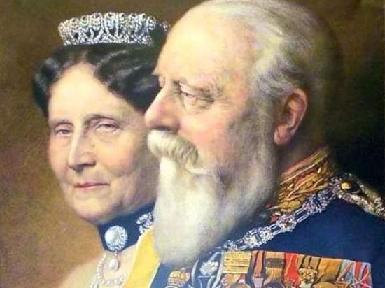 Großherzogin Luise mit ihrem Gemahl Großherzog Friedrich I.