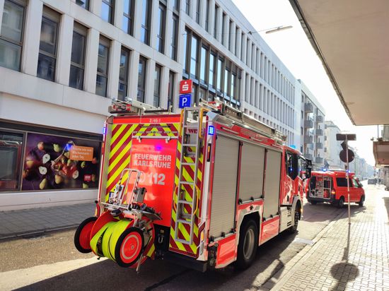 Feuerwehreinsatz am Karlsruher Europaplatz