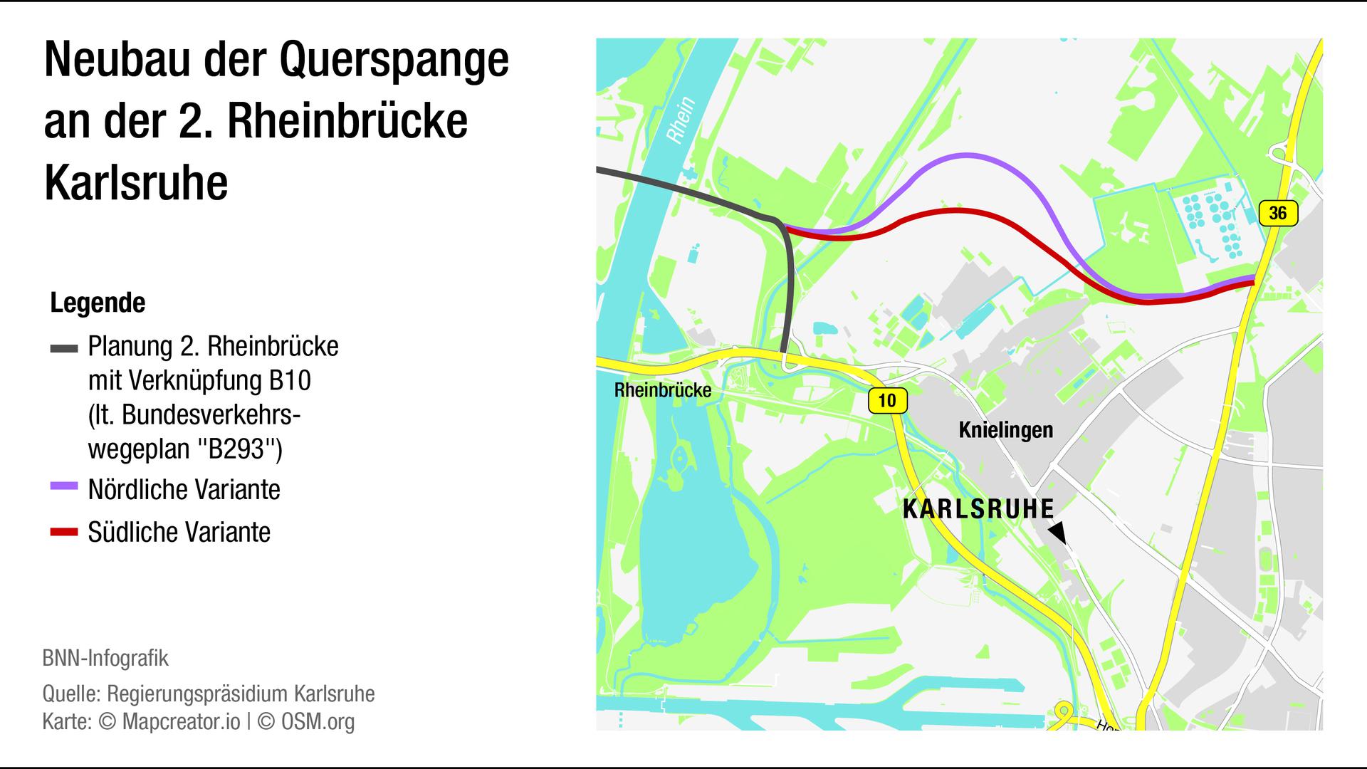 Das Thema Querspange zur zweiten Rheinbrücke sorgte bei einer Bürgerinfoveranstaltung für viel Zündstoff
