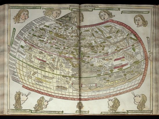 Ansicht von Europa nach den Angaben des Ptolemäus in: Cosmographia, Ulm 1482