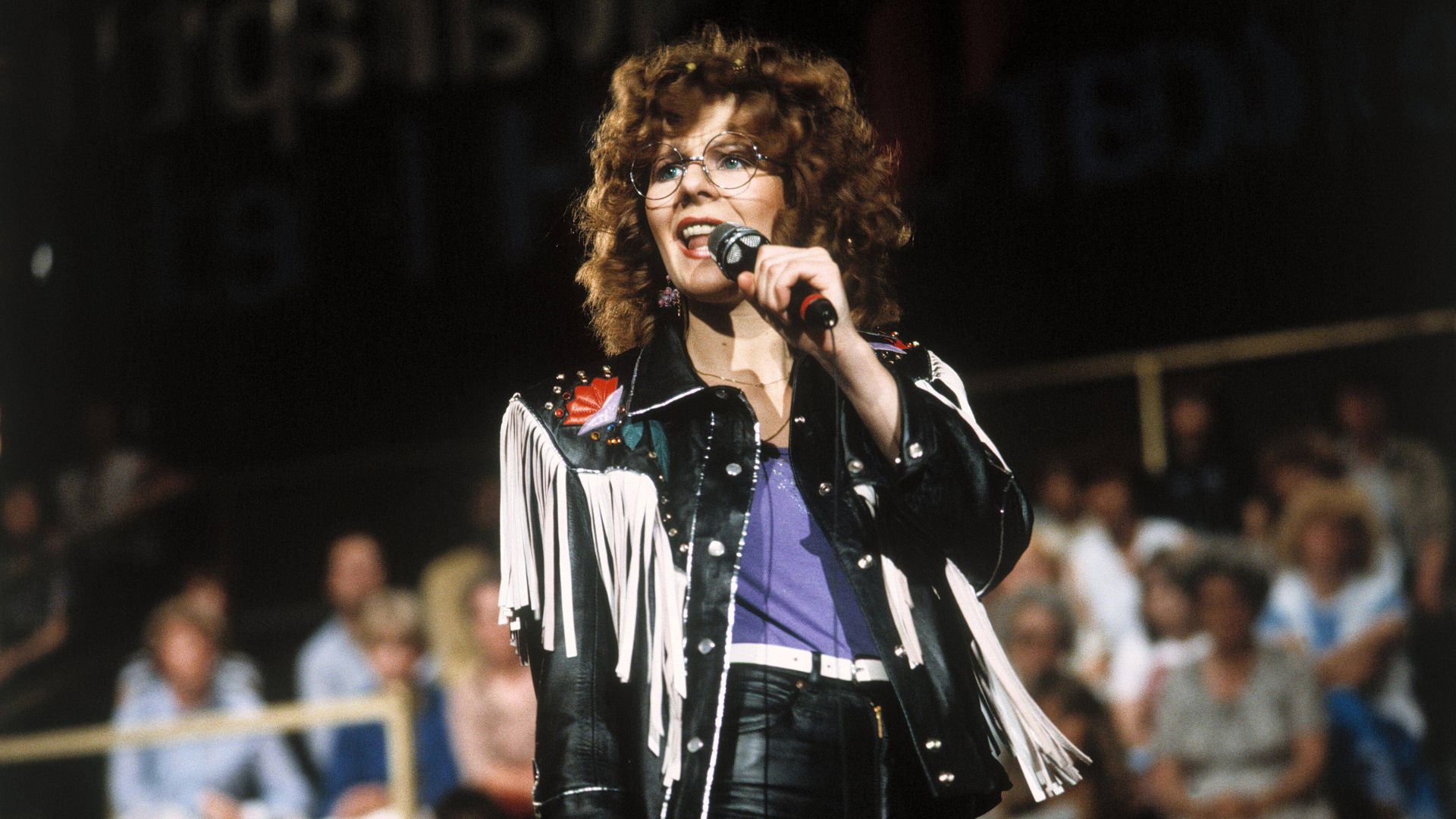 Maggie Mae 1981 während einer Hitparade